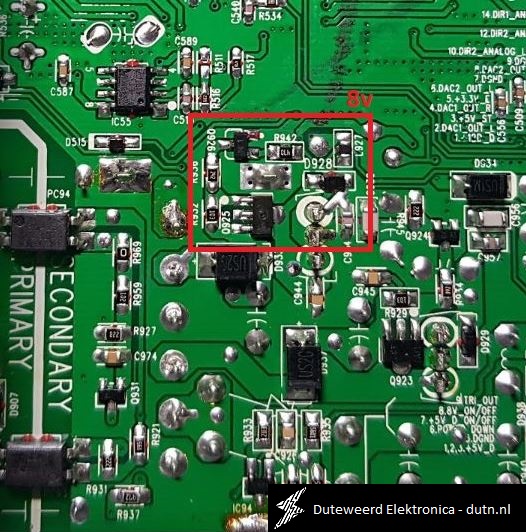 HS1 - +8Vdc circuit