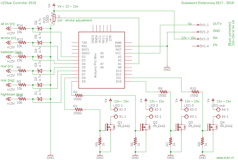 LEDbar schematic